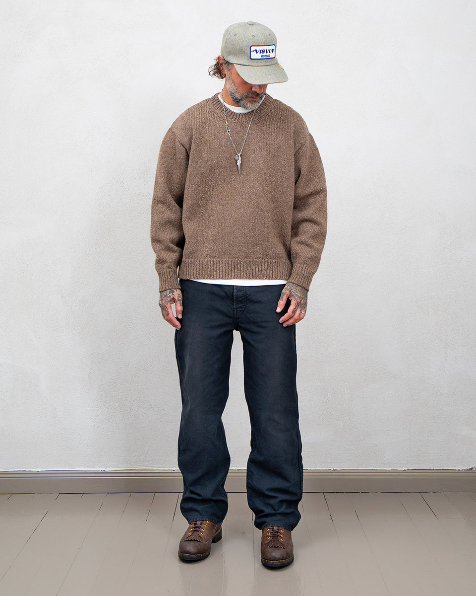 Visvim Isle Crew Knit, Brown