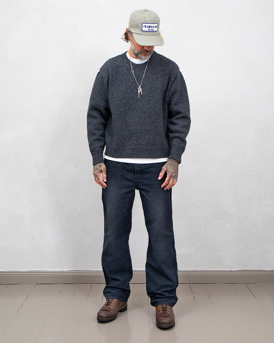 Visvim Isle Crew Knit, Grey