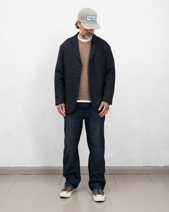 Visvim Burnstone Blazer Tweed, Black