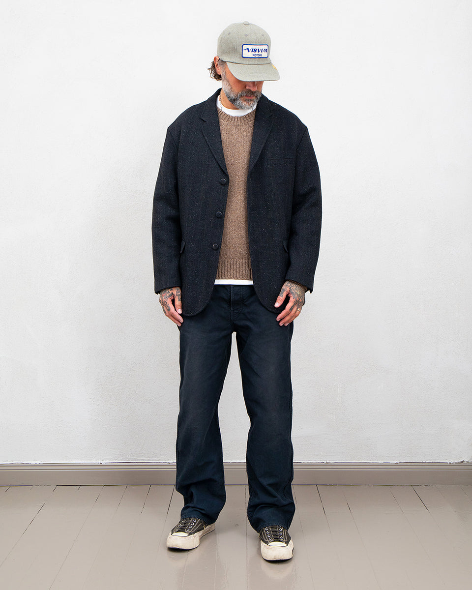 Visvim Burnstone Blazer Tweed, Black