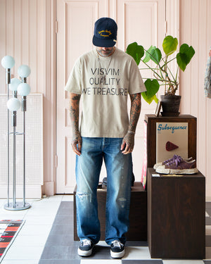 トップス visvim JUMBO TEE 3 01211050010020 visvim Jumbo Tee S/S DMGD Black | HAVEN