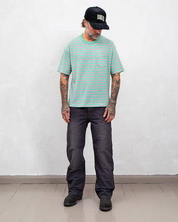 Visvim Border Tee S/S, (Fine Wool), Green