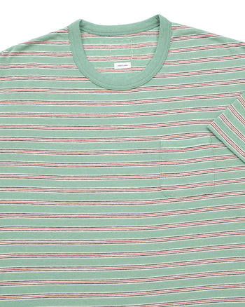 Visvim Border Tee S/S, (Fine Wool), Green