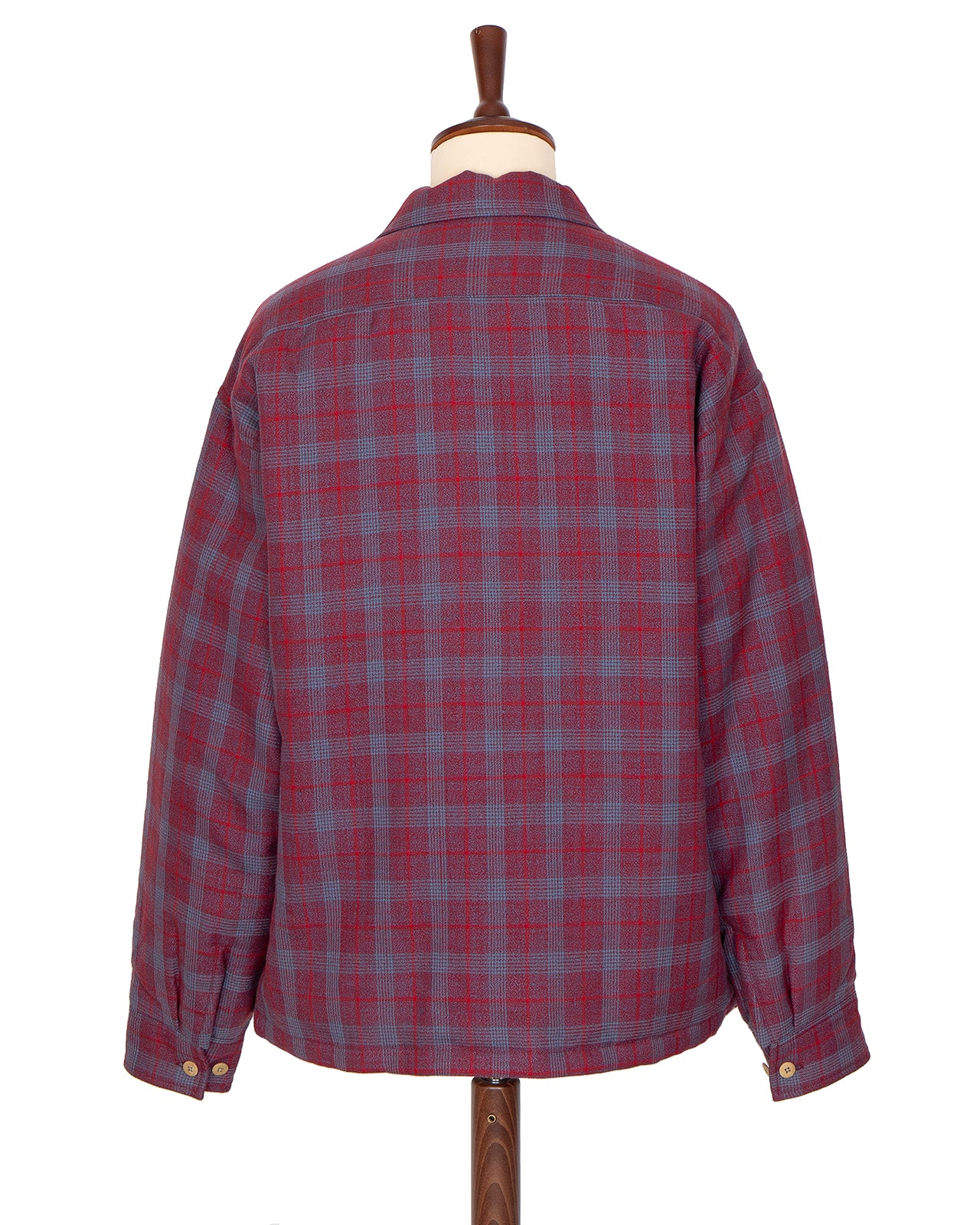 Visvim Keesey Check Down Jacket, Red