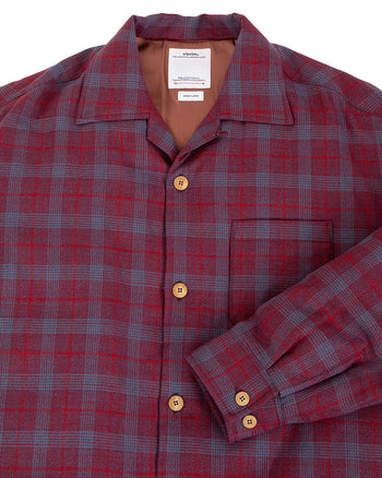 Visvim Keesey Check Down Jacket, Red