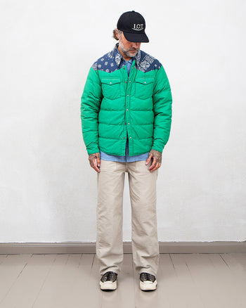 Visvim ICT Kerchief Down Jacket, Green