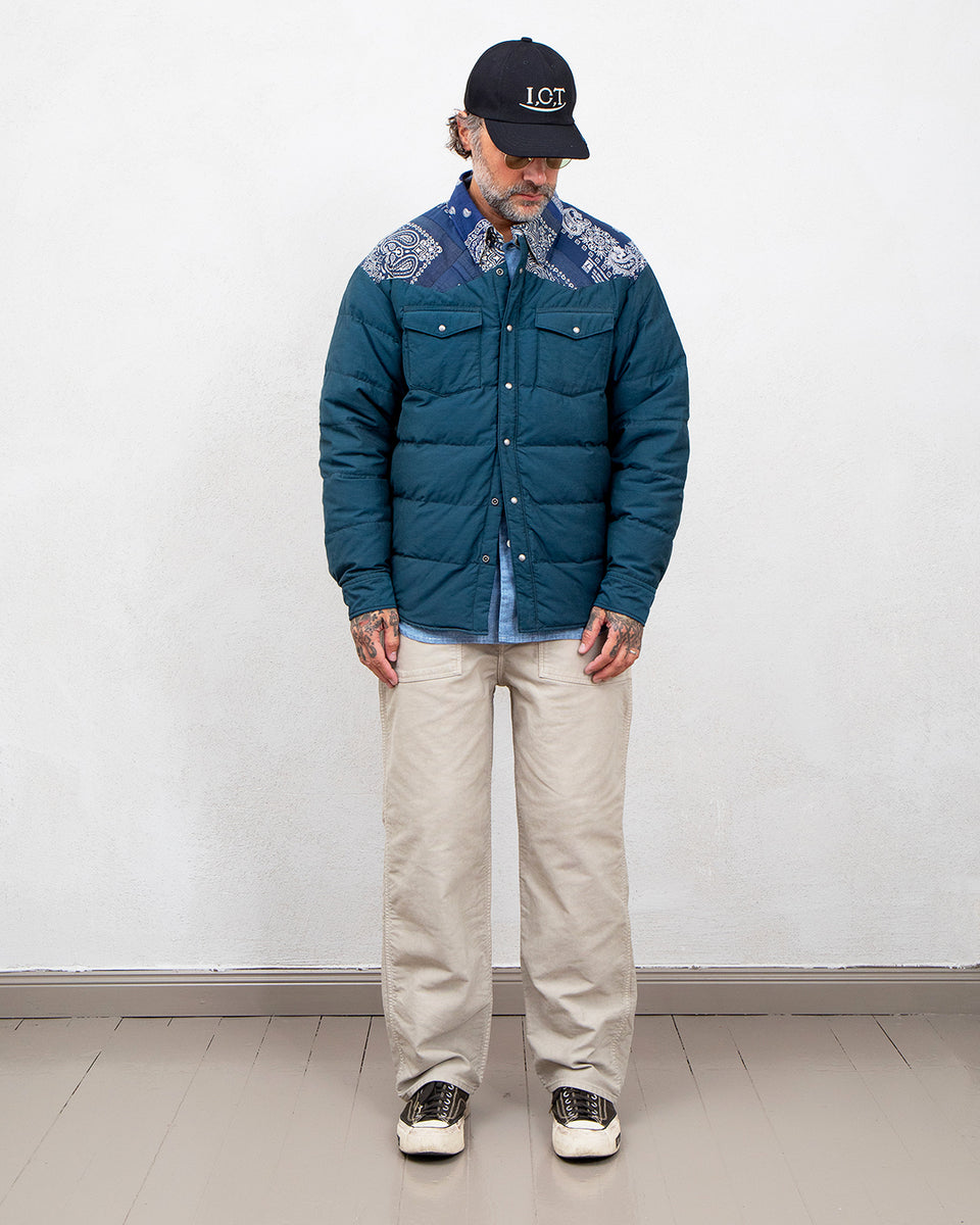 Visvim ICT Kerchief Down Jacket, Navy