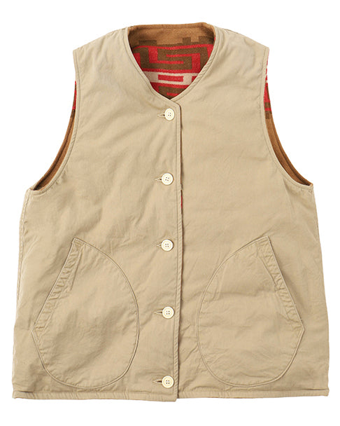 Visvim Kora Down Vest, Brown (Reversible)