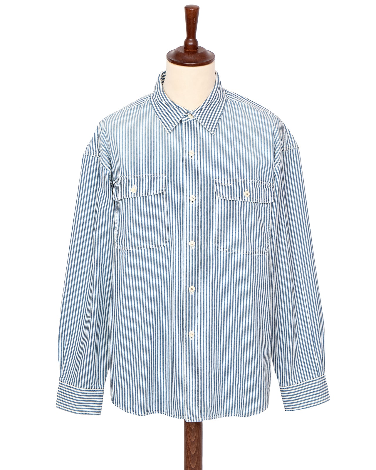 visvim SS LANGER SHIRT HICKORY DMGD シャツ