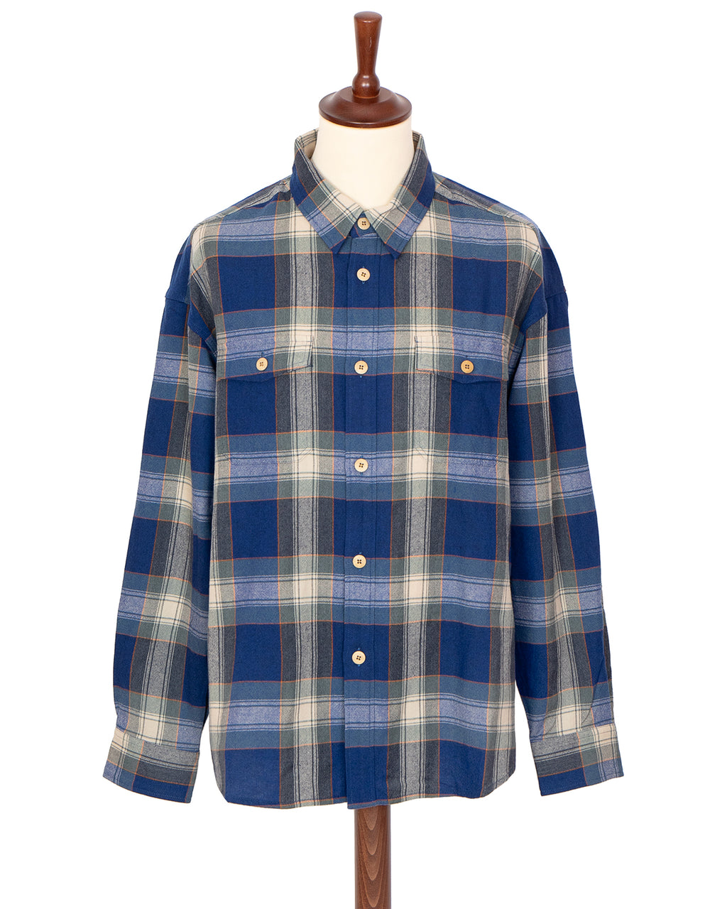 Visvim Lumber Check L/S, Blue