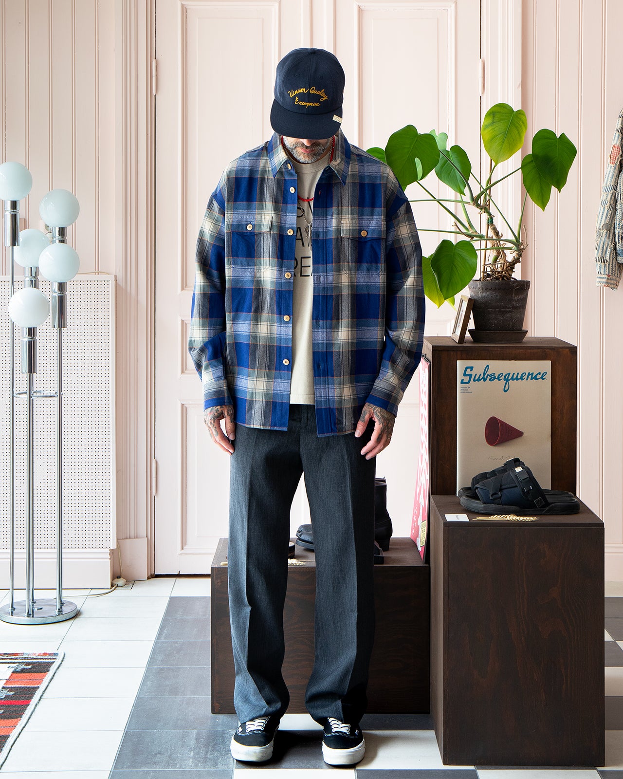 Visvim Lumber Check L/S, Blue