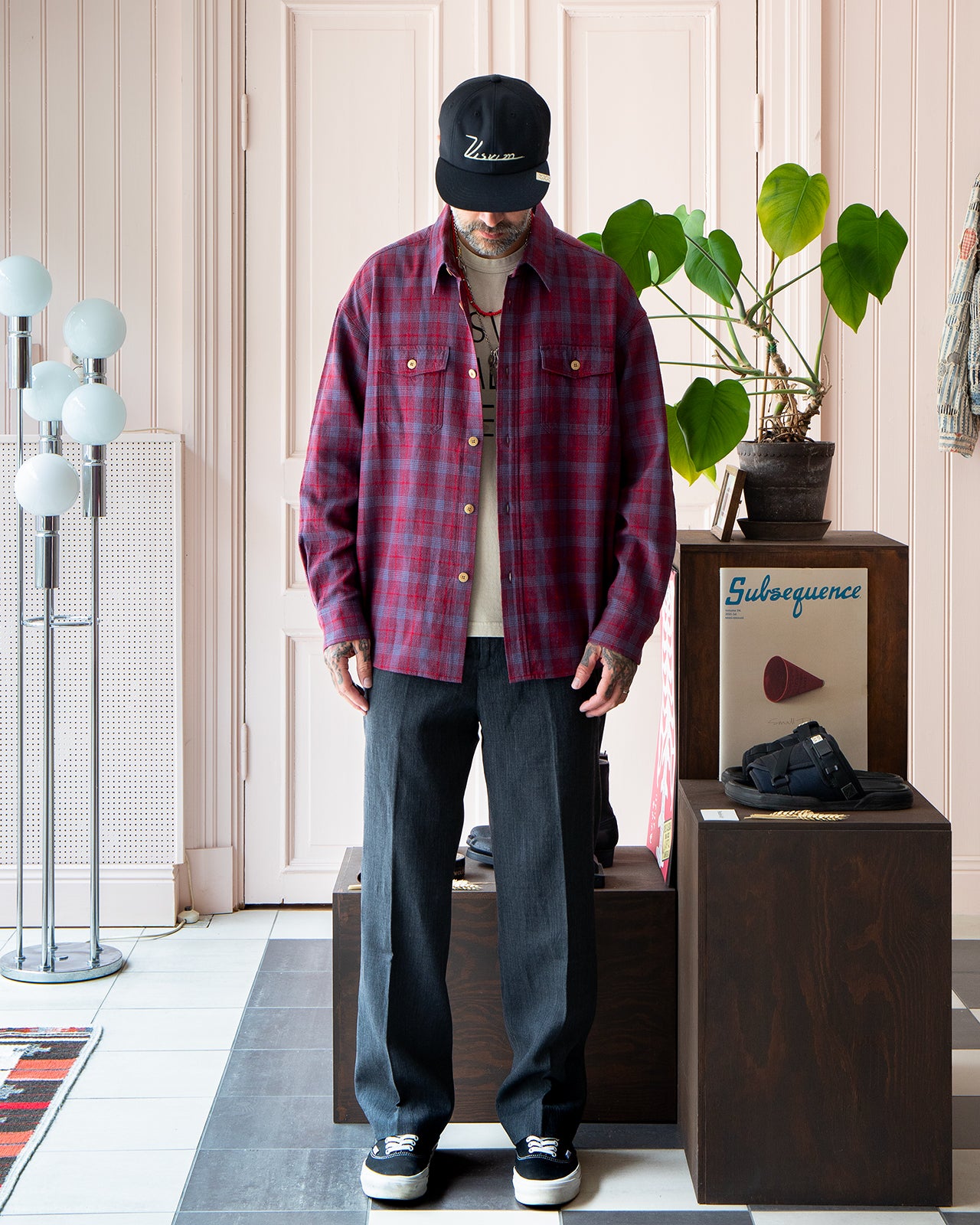 Visvim Lumber Check L/S, Red – Pancho And Lefty - Online Store