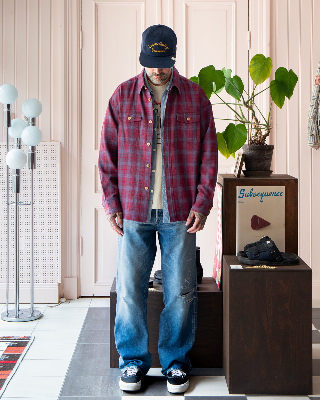 Visvim Lumber Check L/S, Red – Pancho And Lefty - Online Store