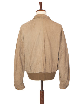 Visvim Mahon Jacket Suede IT, Sand