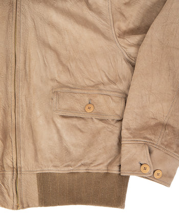 Visvim Mahon Jacket Suede IT, Sand
