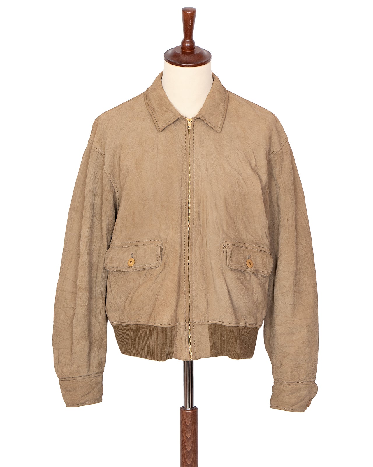 Visvim Mahon Jacket Suede IT, Sand