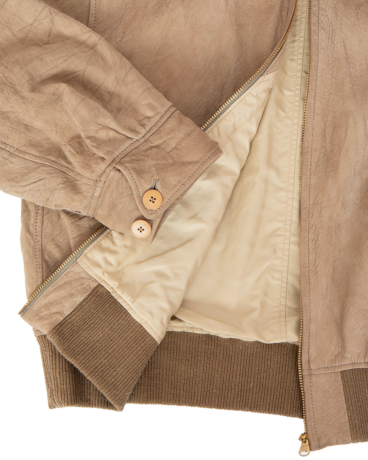 Visvim Mahon Jacket Suede IT, Sand