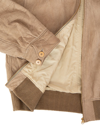 Visvim Mahon Jacket Suede IT, Sand