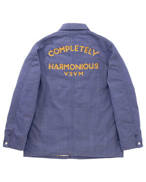 ジャケット・アウター visvim MOTORS CLUB SS COVERALL JKT DMGD Visvim SS Coverall Down DMGD | Indigo | Canoe Club