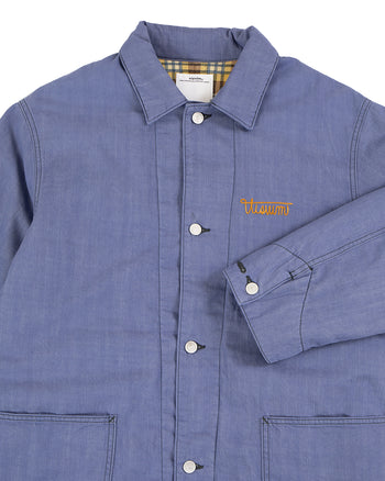 Visvim Osiris Down Coverall DMGD, Navy