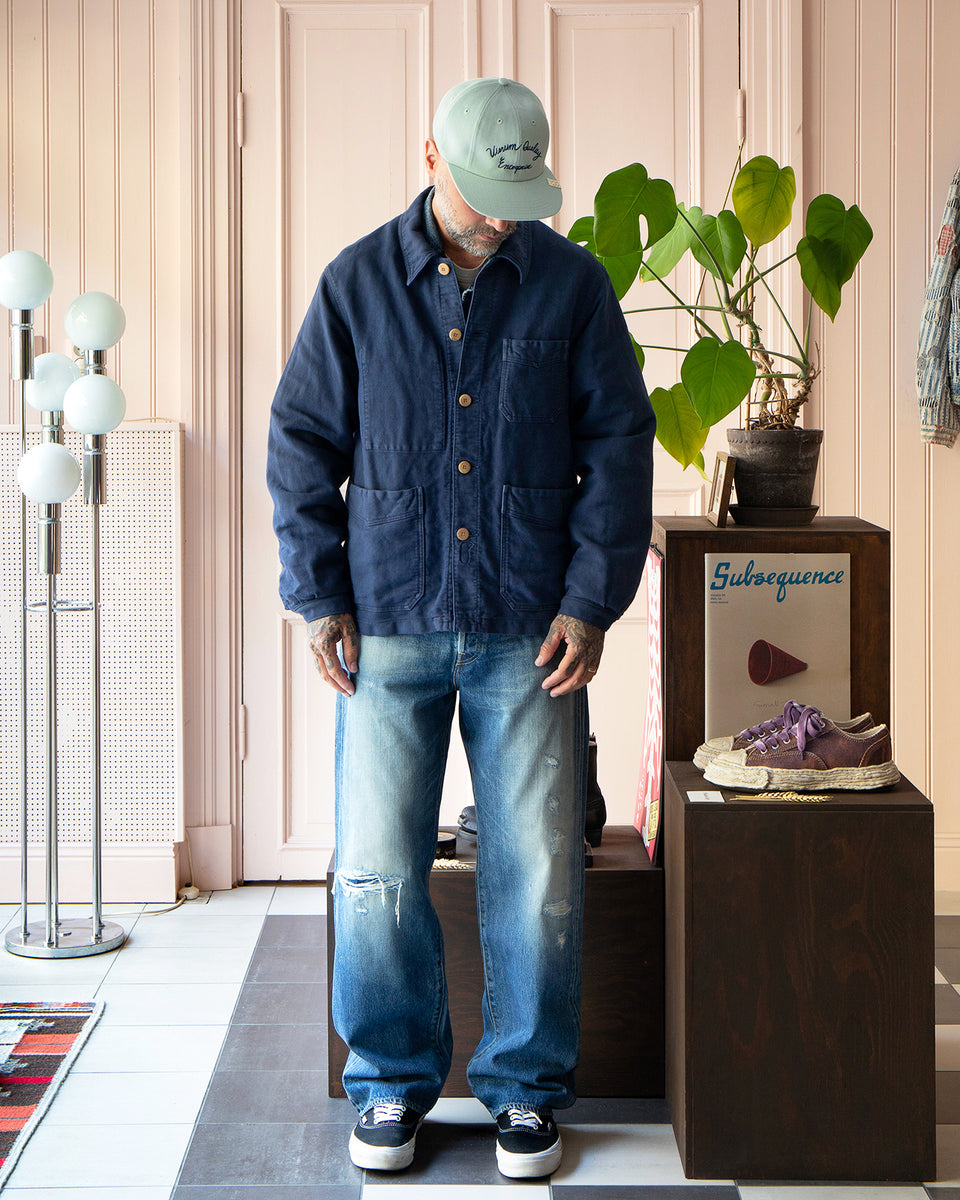 visvim PIZI STOLE 70×70 INDIGO Visvim SS Handyman Shirt Damaged in