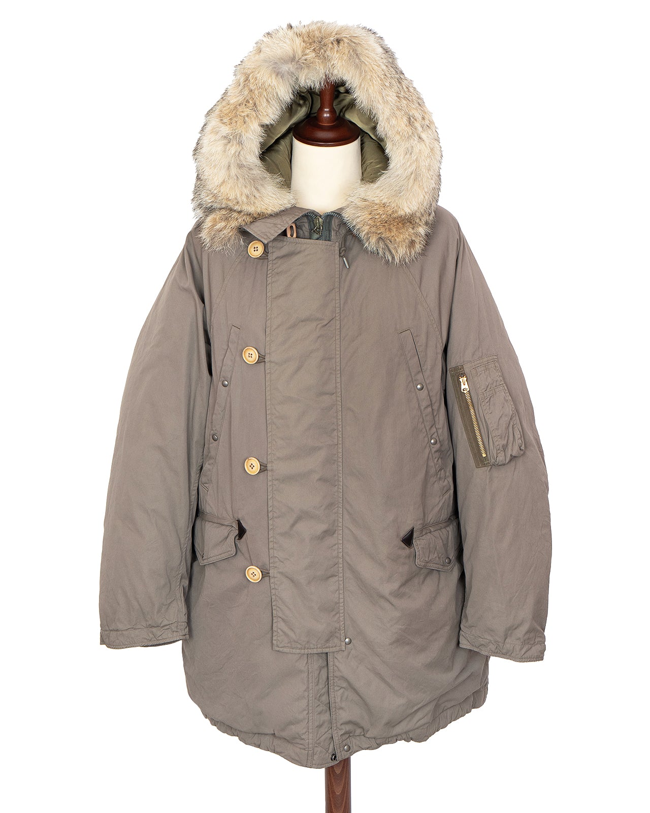 Visvim Valdez Down Coat, Khaki