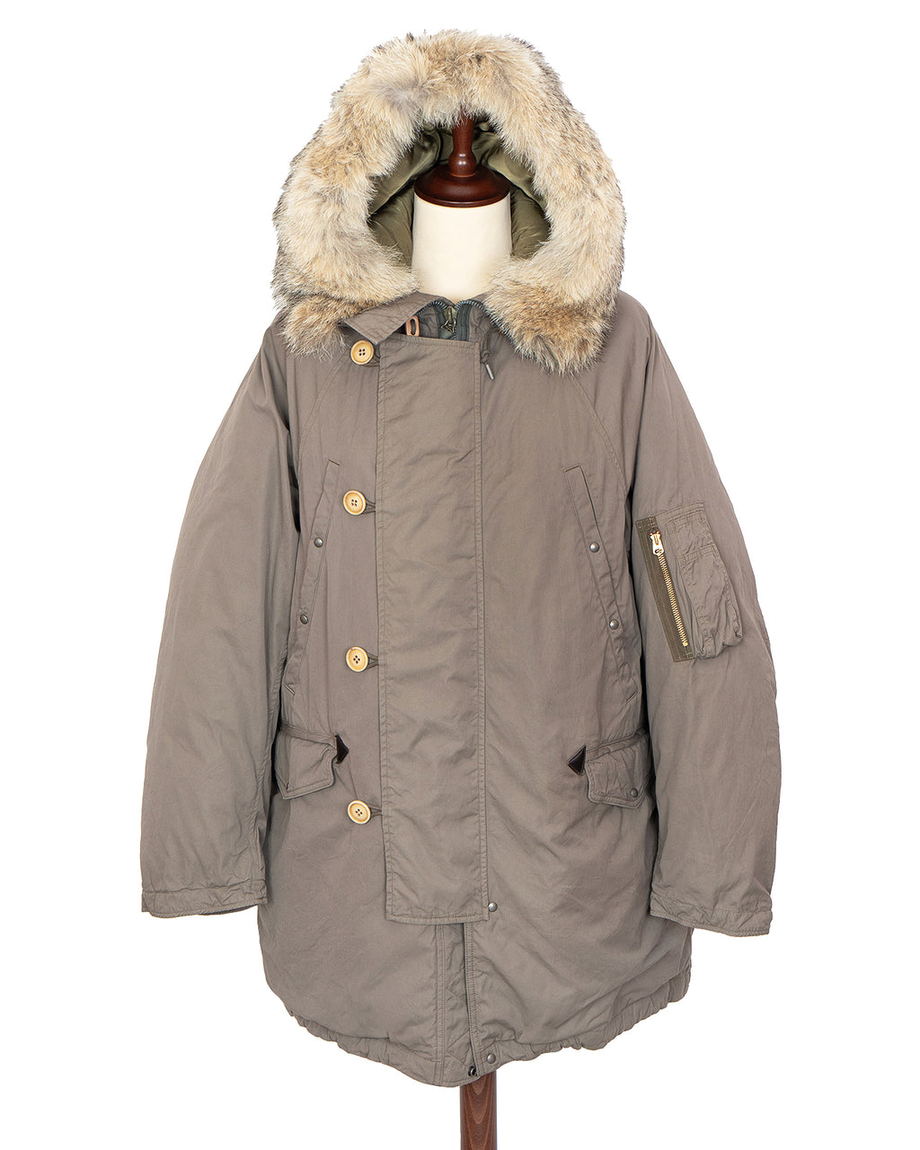 Visvim Valdez Down Coat, Khaki