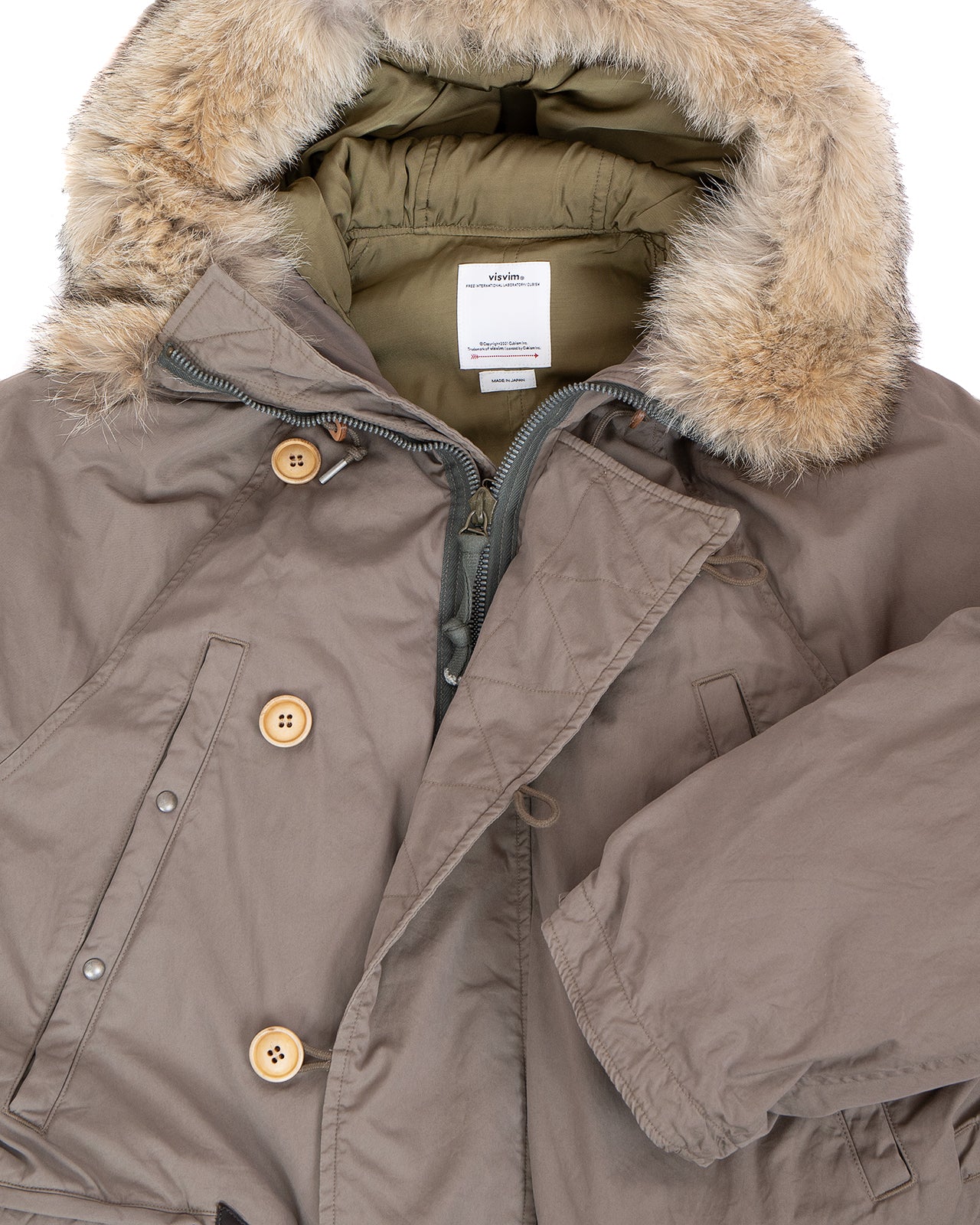 Visvim Valdez Down Coat, Khaki