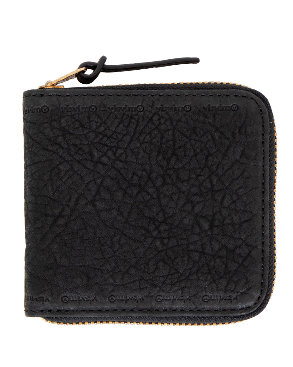 Visvim Leather Bi-Fold Wallet, Black