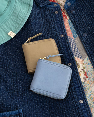 Visvim Suede Bi-Fold Wallet, Blue - Panchoandlefty.se – Pancho And 