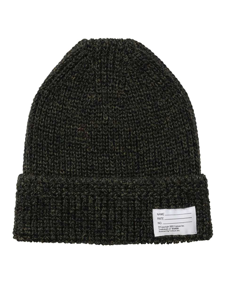 Visvim Knit Beanie (Wool), Olive