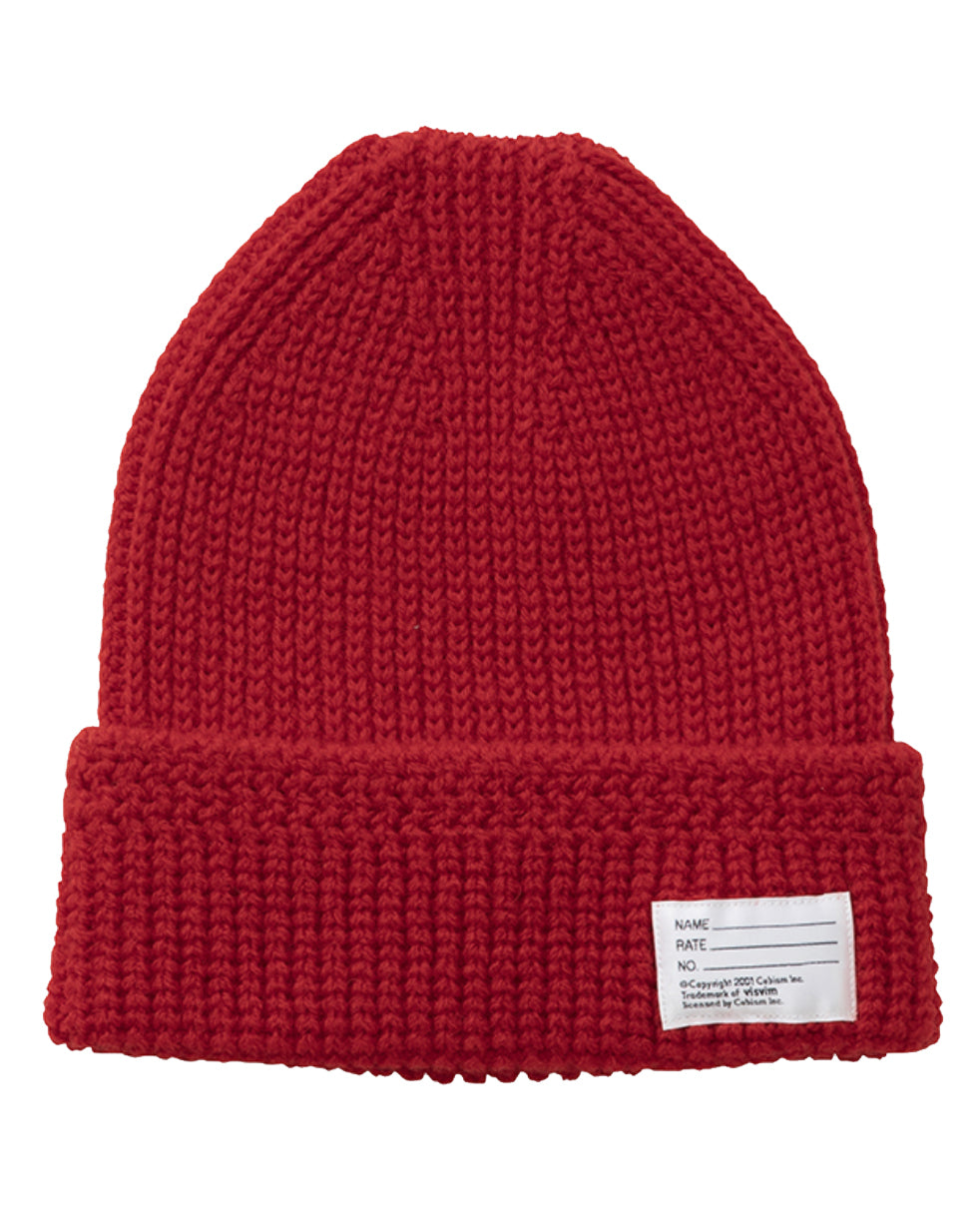 Visvim Knit Beanie (Wool), Red