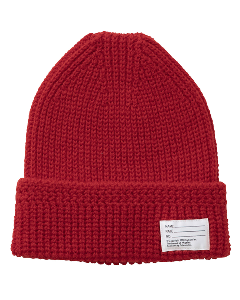 Visvim Knit Beanie (Wool), Red