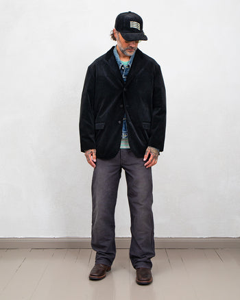 Visvim Burnstone Blazer Ridge Cords, Black