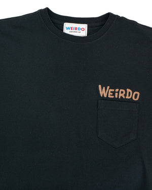 Weirdo Voodoo Head T-Shirt, Black