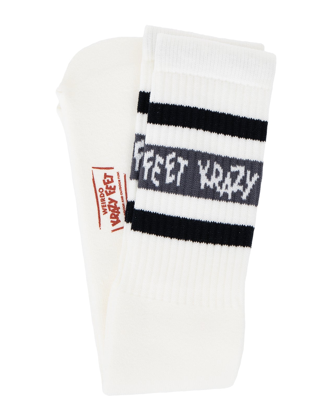 Weirdo Krazy Feet Tube Socks, Grey