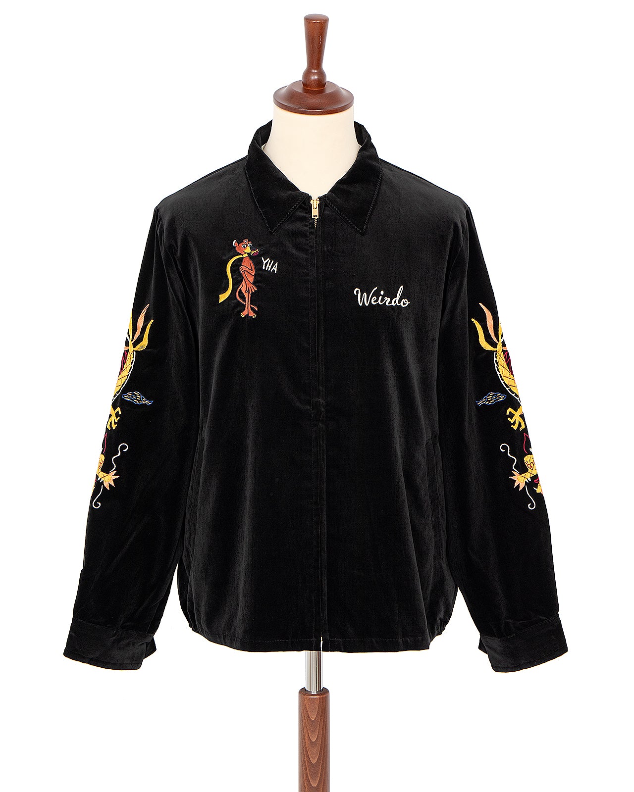 Weirdo Velveteen Souvenir Jacket, Hand Painting - Panchoandlefty