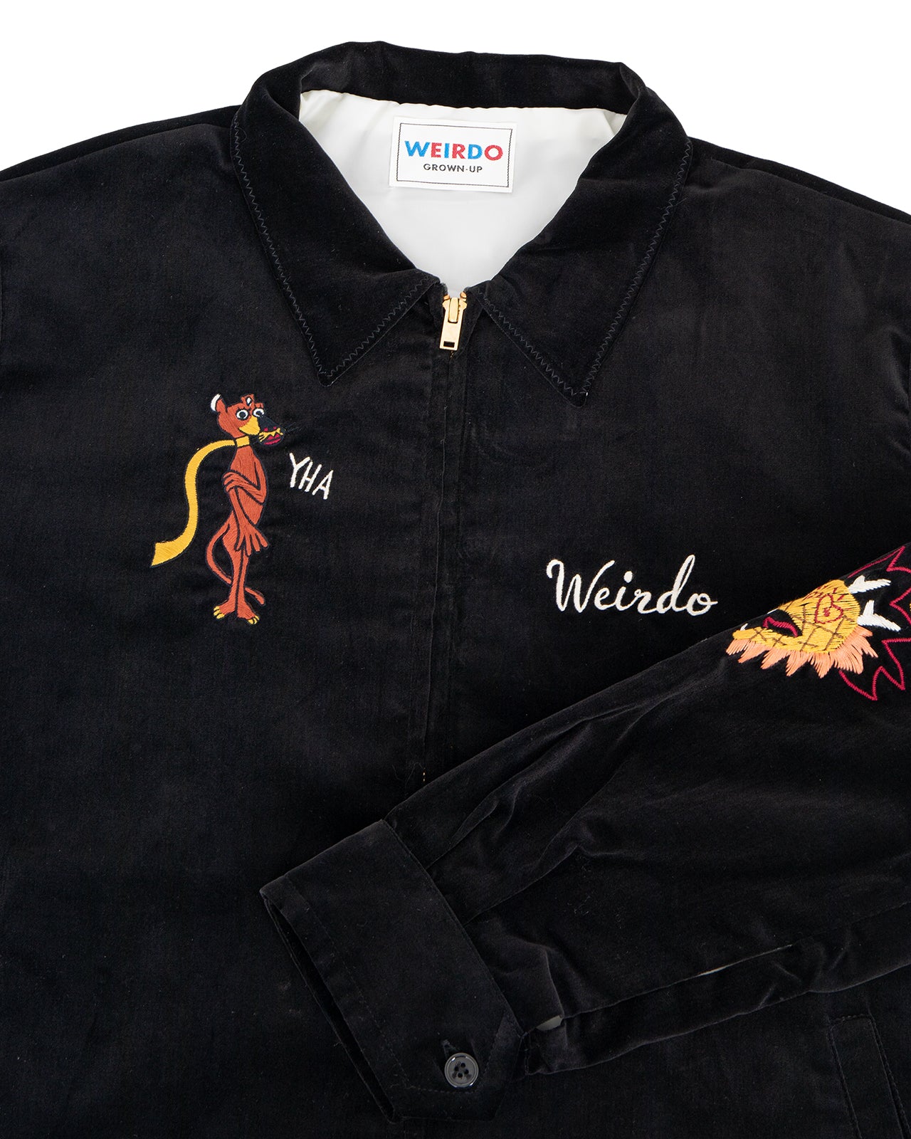 Weirdo Velveteen Souvenir Jacket, Hand Painting - Panchoandlefty