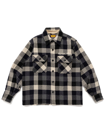Human Made Wool Check Shirt Jacket, Black