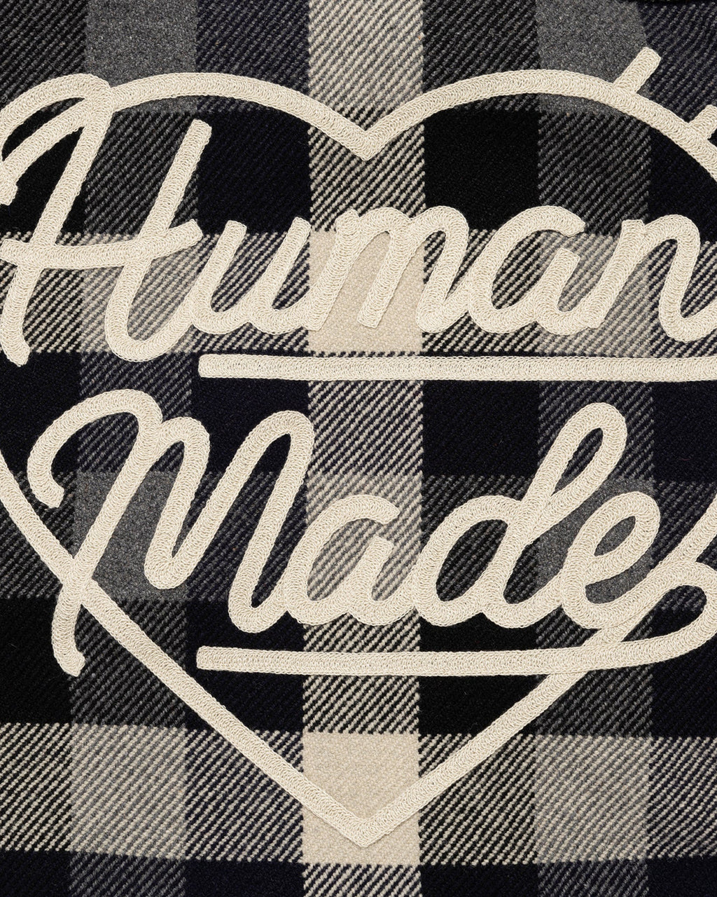 Human Made Wool Check Shirt Jacket, Black