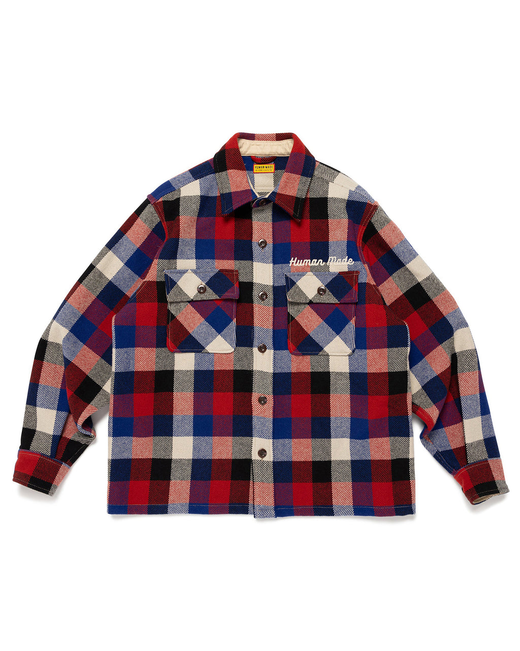 Human Made Wool Check Shirt Jacket, Red