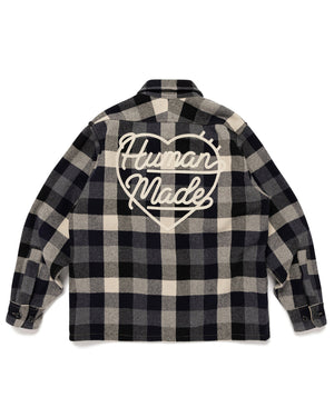 Human Made Wool Check Shirt Jacket, Black – Pancho And Lefty