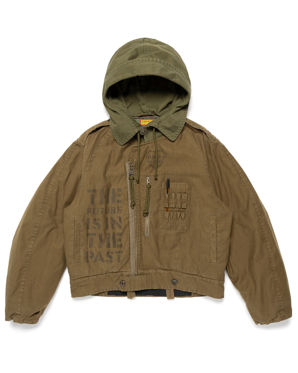 Human Made Hooded Blouson, Olive Drab