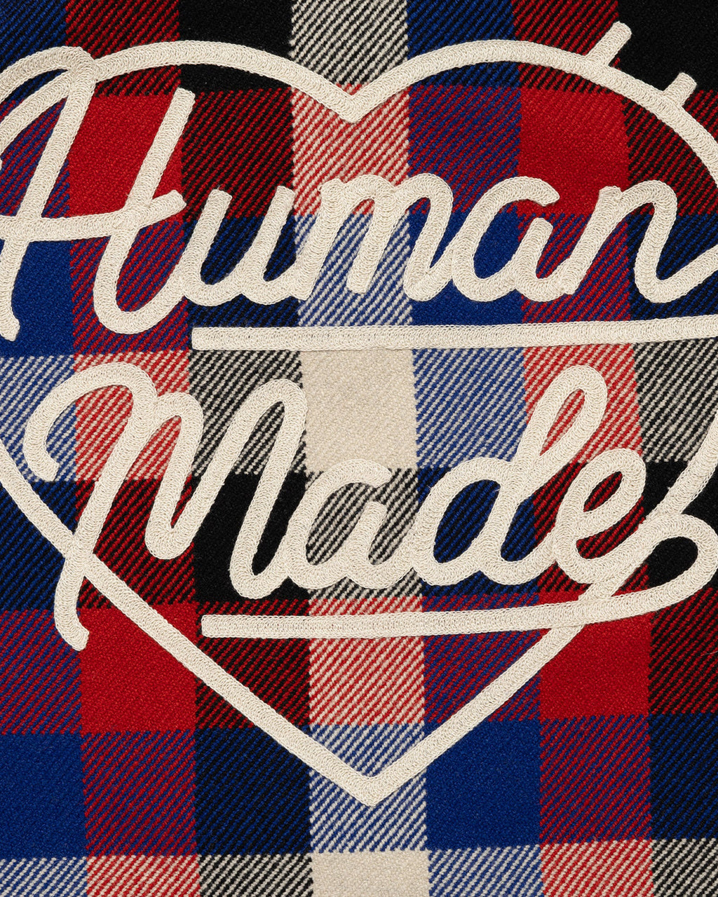 Human Made Wool Check Shirt Jacket, Red