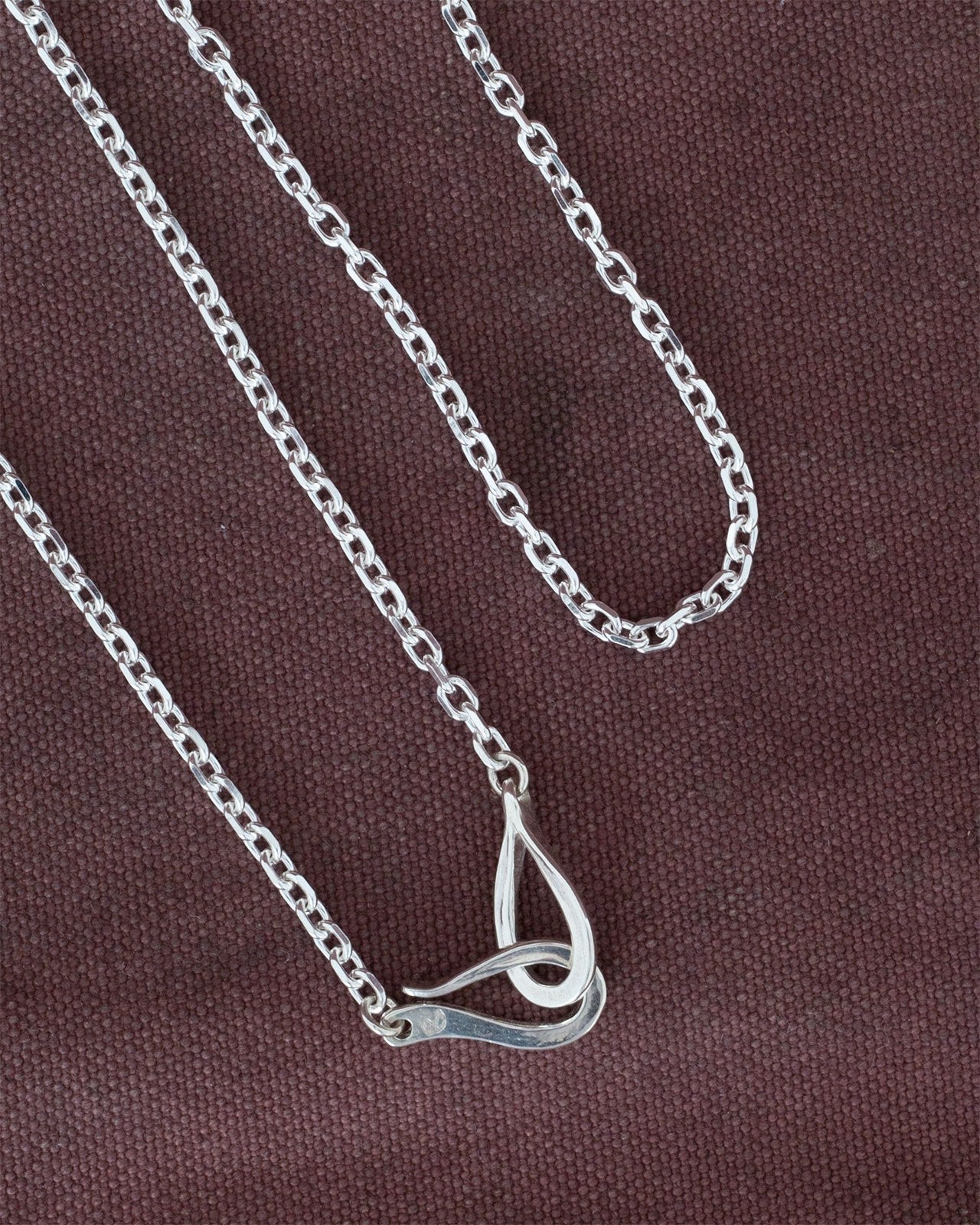 Larry Smith Silver Chain, 70cm, Medium