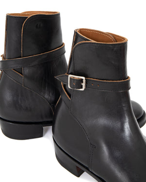 Clinch Jodhpur Boots, CN Last, Horsebutt Overdye Black
