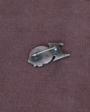 Indigofera Gryphon Silver Pin