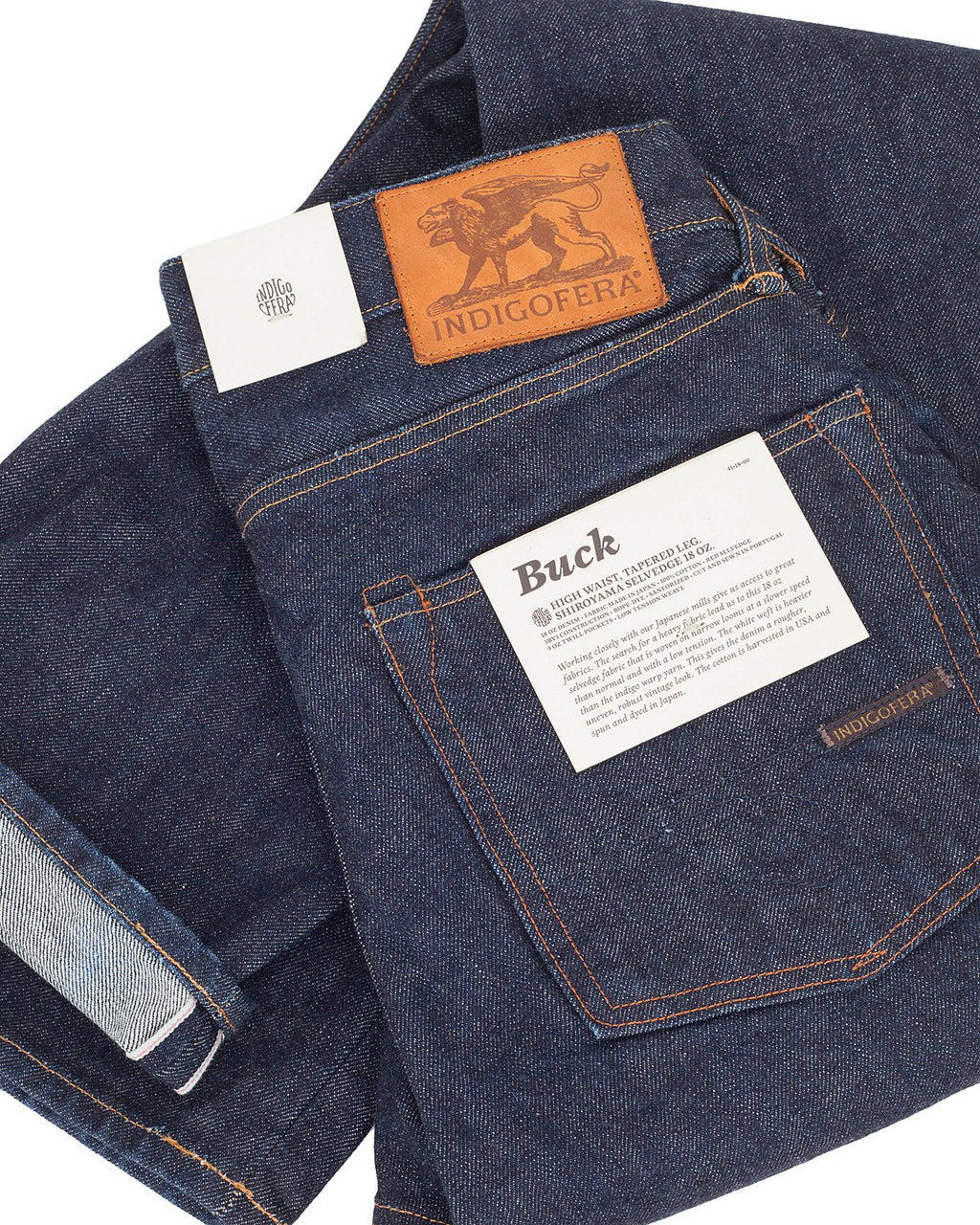 Indigofera Buck Jeans, Shiroyama Rinse