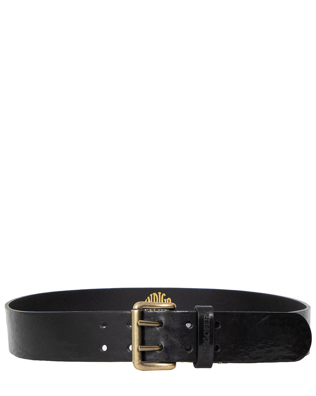 Indigofera Danko Leather Belt, Black