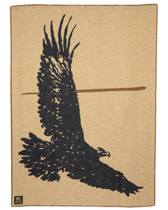 Indigofera Eagle Blanket, Beige / Black / Brown